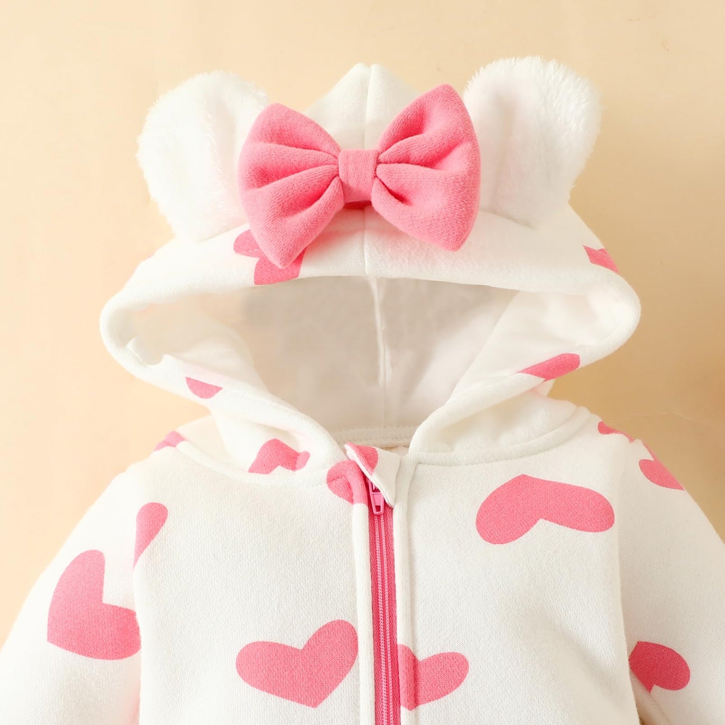 Baby Strampler Neugeborenen Herbst Winter Overall Kleinkind Tier Kostüm Overall mit Kapuze Langarm Bodysuit für Baby Mädchen Jungen Kuscheln
