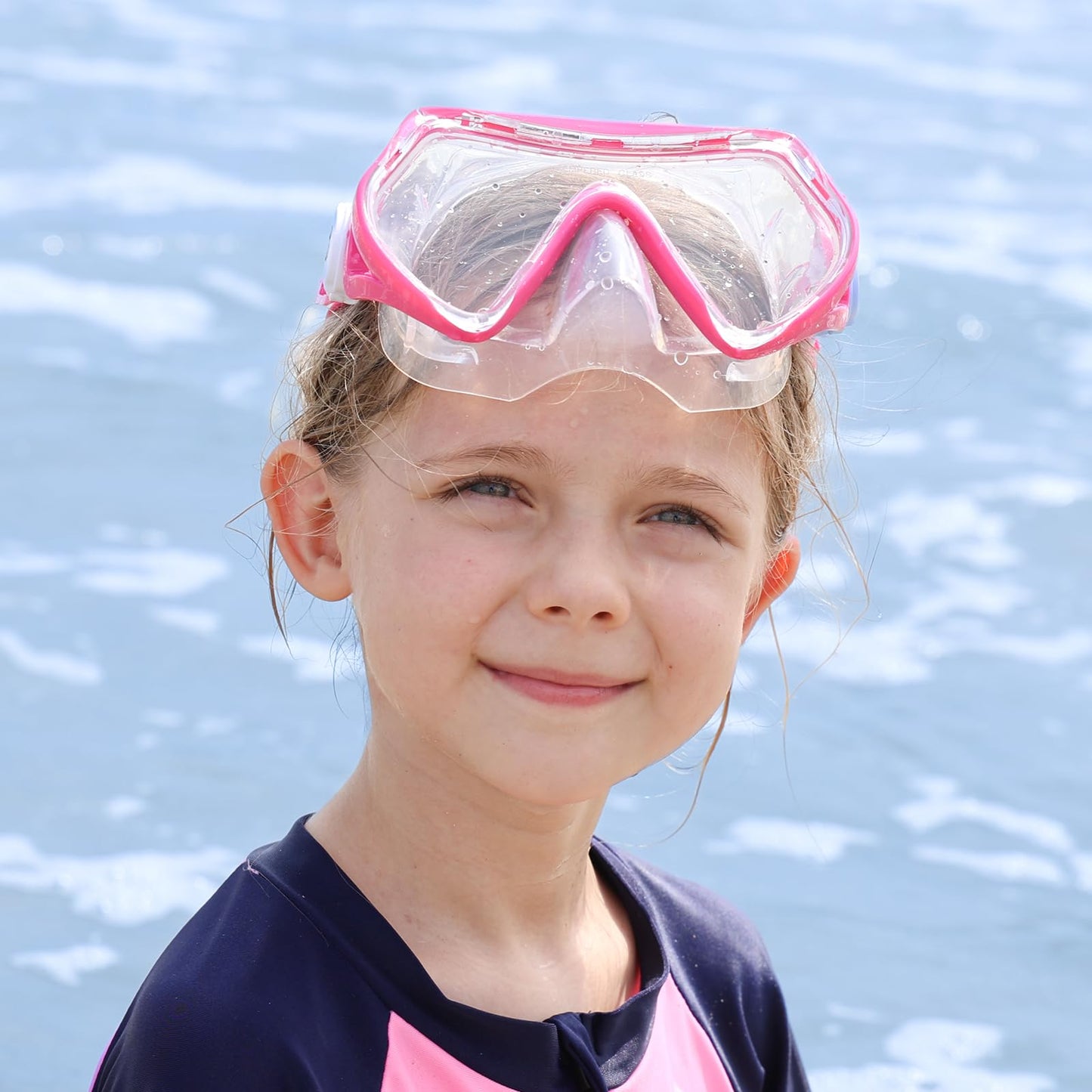 Findway Children's Diving Goggles, Swimming Goggles, Snorkel Mask for Boys Girls Teenagers, Diving Mask with Nose Cover, 180° Panorama, HD, Anti-Fog, Anti-Leak, Diving Goggles for Children 4-16 Years