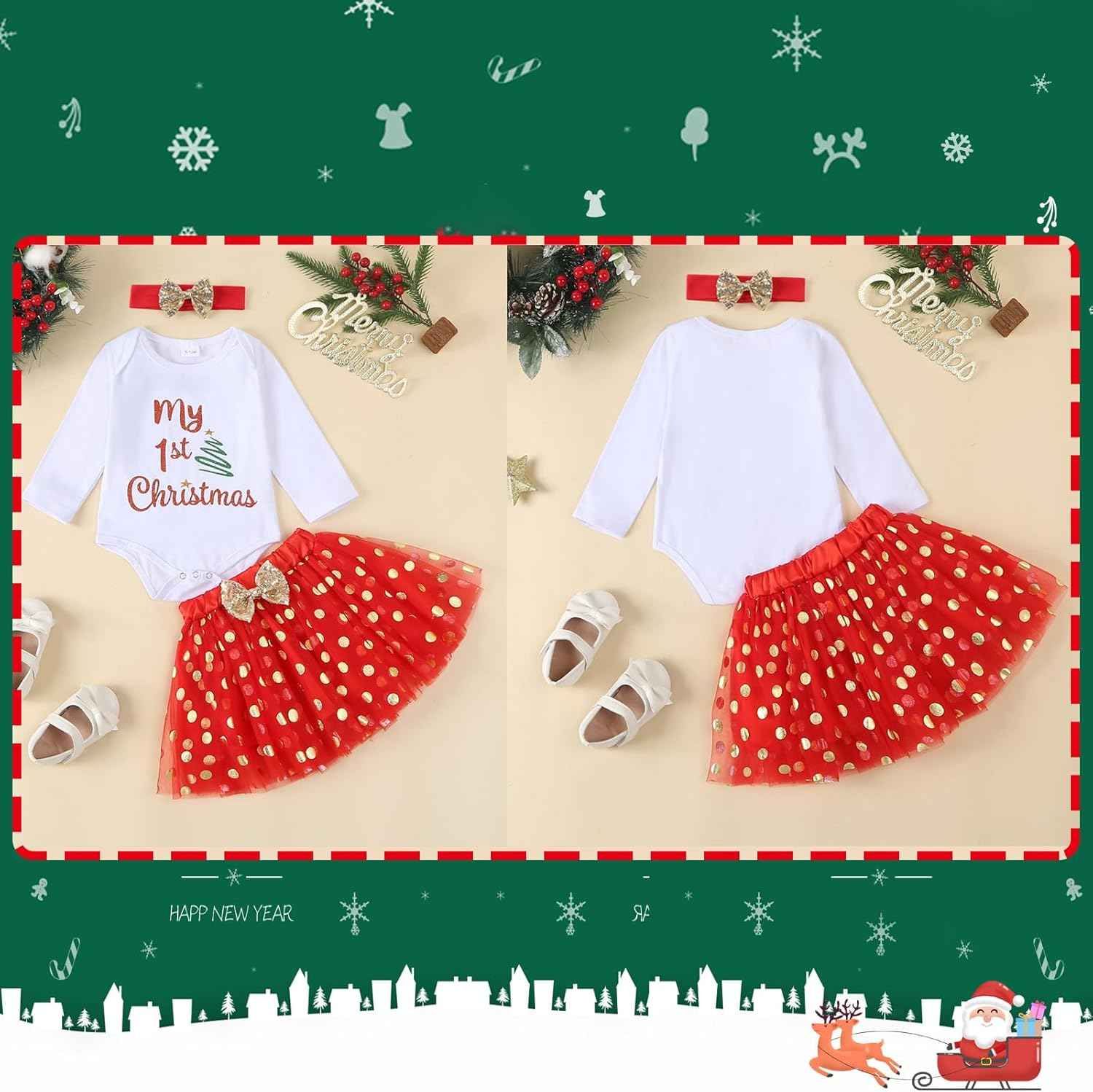 Valentine's Day Outfit Baby Long Sleeve, Valentine's Day Baby Clothing Heart Print, My First Outfits for Valentine's Day for Newborns, Baby Girl Valentine's Day Clothing Tutu Set for Newborns (0-18