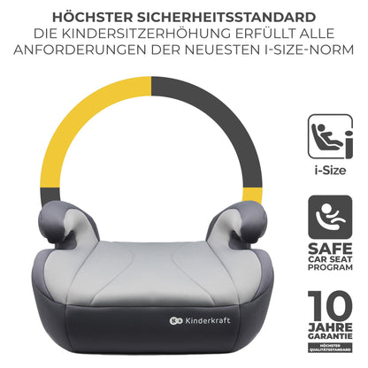 Kinderkraft I-BOOST Kindersitz 135-150cm I-Size, Sitzerhöhung von 9 bis 12 Jahre, Einfache montage, ergonomische Haltung, zusätzlichen Schaumstoff, Schwarz - Meloni2