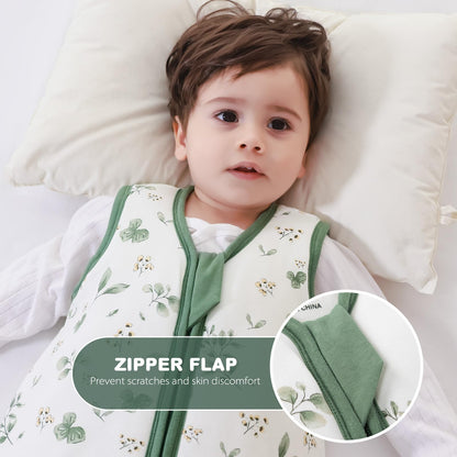 Mosebears Baby Sleeping Bag Winter 2.5 Tog, 100% Cotton Baby Winter Sleeping Bag for Babies 0-24 Months, M (6-12 Months)