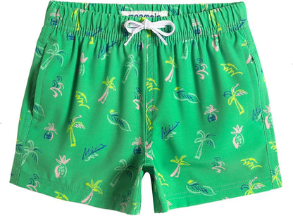 MaaMgic Jungens 4 Way Stretch Badehosen Schnelltrocknend Badeshorts mit Mesh-Futter Taschen und Verstellbarem Tunnelzug MEHRWEG