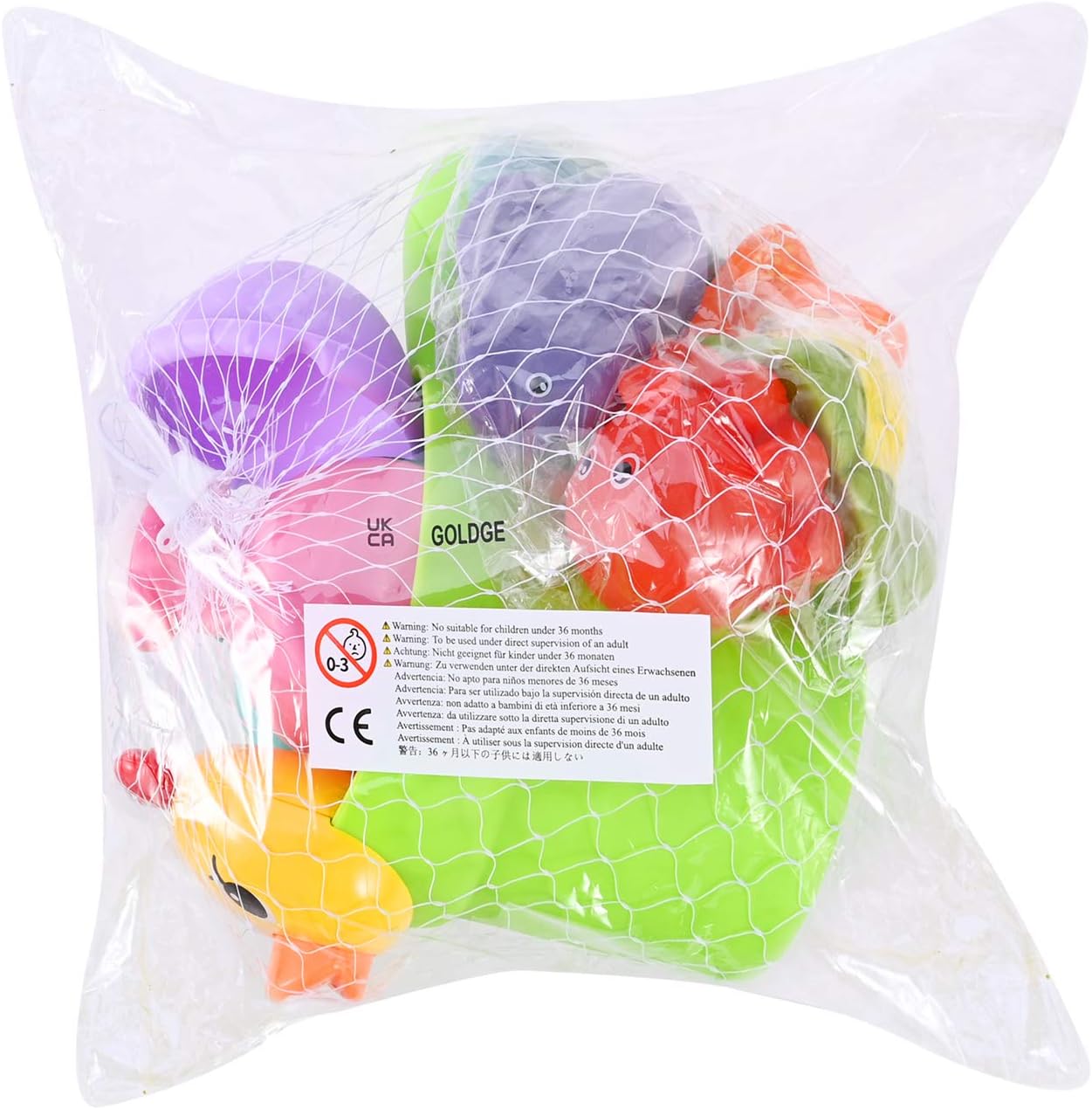 GOLDGE 10 Pieces Bath Toy for Baby from 1 Years, Bath Toy, Water Toy, Baby Cute Water Squirting Animals for Baby Bathtub Gift