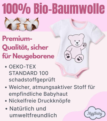 MyyBaby - Newborn Baby Set 100% Organic Cotton Oeko-Tex Standard 100 Baby First Equipment Clothing Newborn Baby Gift Set 13 Pieces 0-4 Months