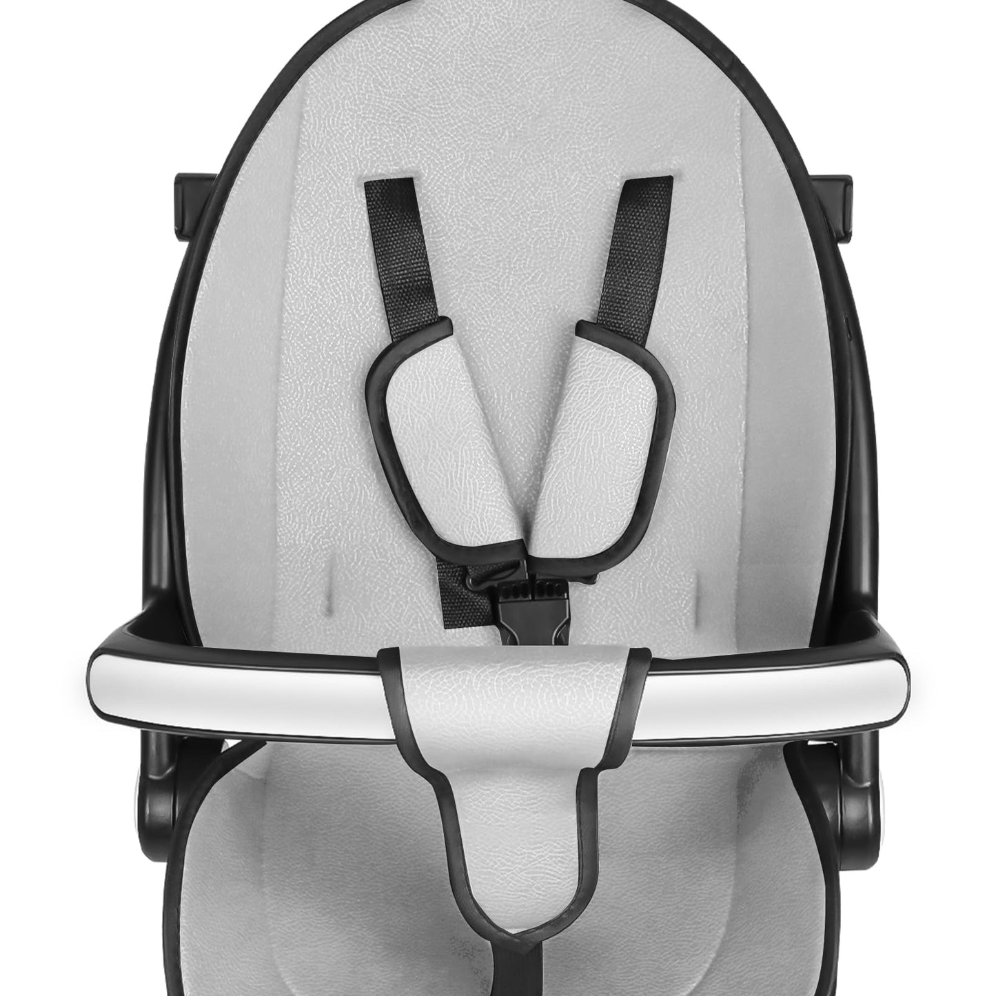 Buggy für Babys, ultraleicht, kompakt, faltbar und neigbar, von Geburt bis 25 kg, mit Trolley-System, Regenschutz inklusive, ausziehbarer Haube, C-schwarz