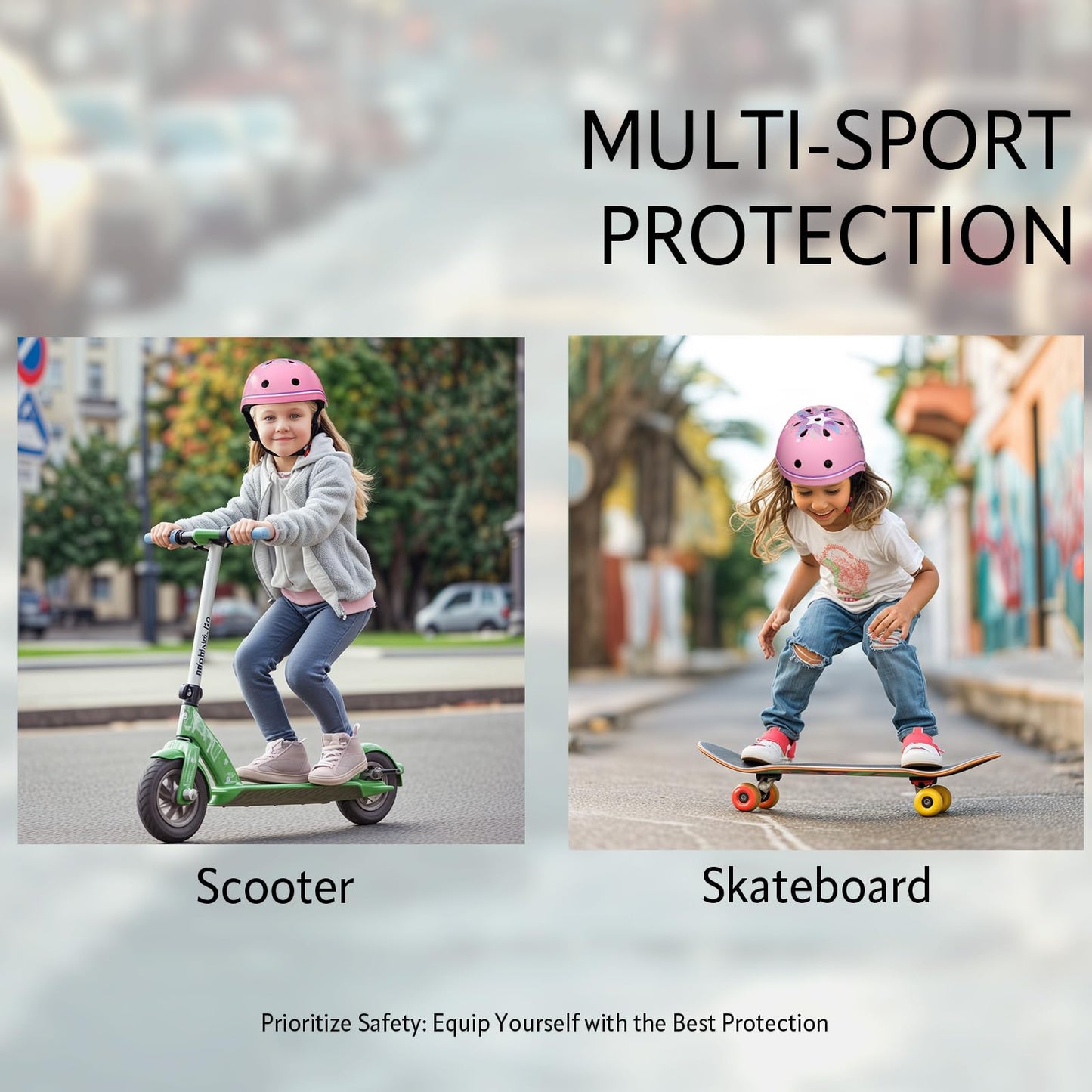 YOOXARMOR Fahrradhelm Kinder, Verstellbar Skaterhelm Reithelm für 3-5-8 Jungen und Mädchen Kinderfahrradhelm Leicht Einstellbar 50-54CM für Fahrrad Roller Skateboard Scooter