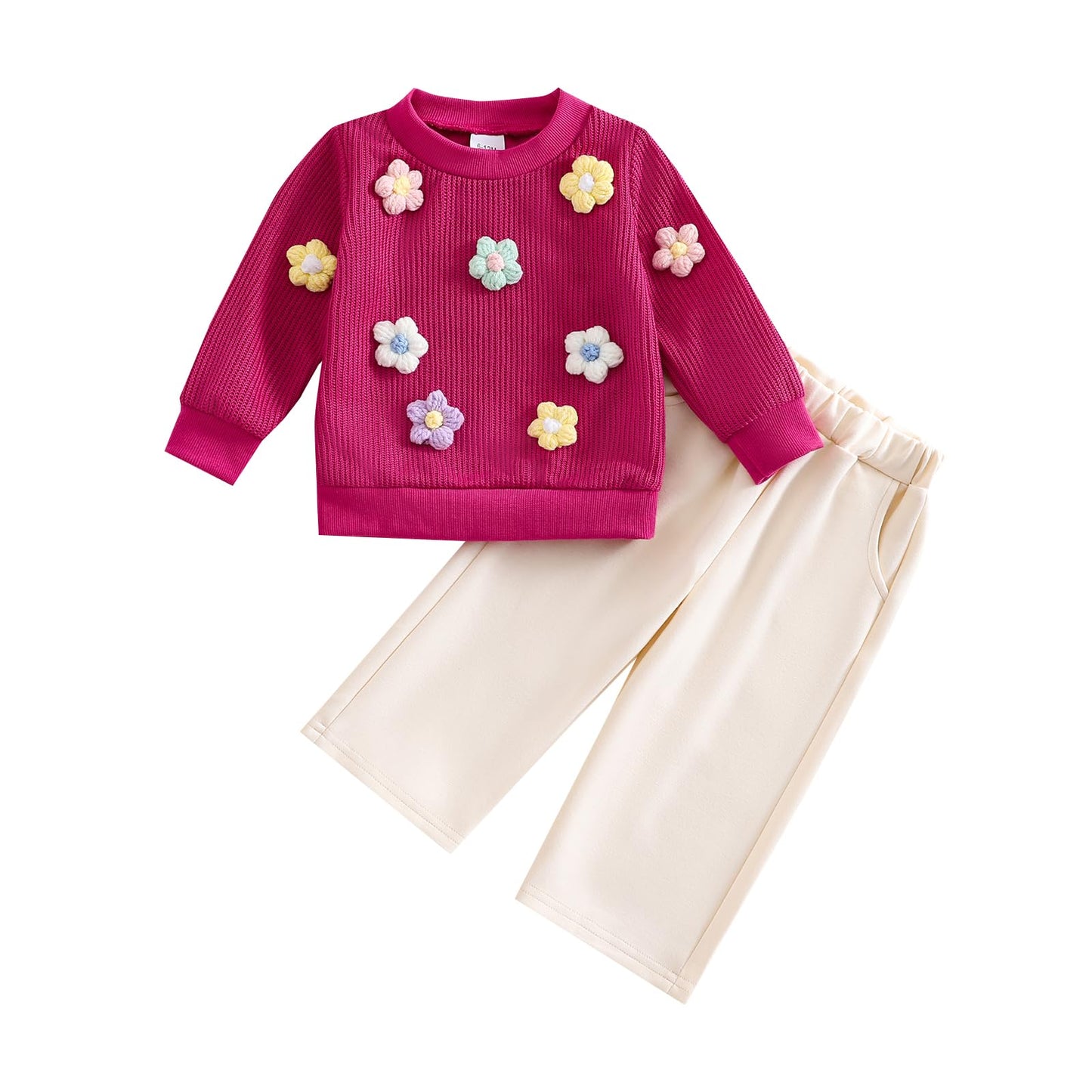 Baby Mädchen Kleidung Langarm Top + Hose Zweiteiler Neugeborene Herbst Winter Babykleidung Set Kleinkind Bekleidungssets für 6 Monate-4 Jahre