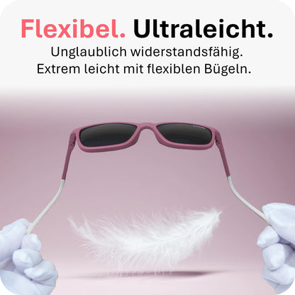 Mausito Sonnenbrille Kinder 3-6 Jahre & 6-10 Jahre | VERGLEICHSSIEGER Kindersonnenbrille 100% UV-Schutz | FLEXIBLE Bügel | Schadstofffreie Kindersonnenbrillen
