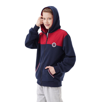 Ywenaisy Sweatjacke Jungen Zip Jacke Jungen Pullover Jungen mit Kapuze Zip Hoodie Kinder Jungen Sweatshirts Kapuzenpullover für Jungen Streetwear Hoodie Jungen für Jahre 8-16 und Höhe 116-170 cm
