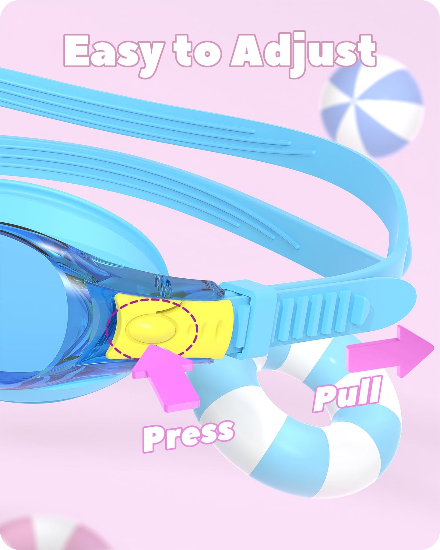 Findway Schwimmbrille Kinder,Schwimmbrille für Kinder Jungen Mädchen Junior, UV-Schutz Anti Nebel Kinder Schwimmbrille für Alter 3-12 Jahre