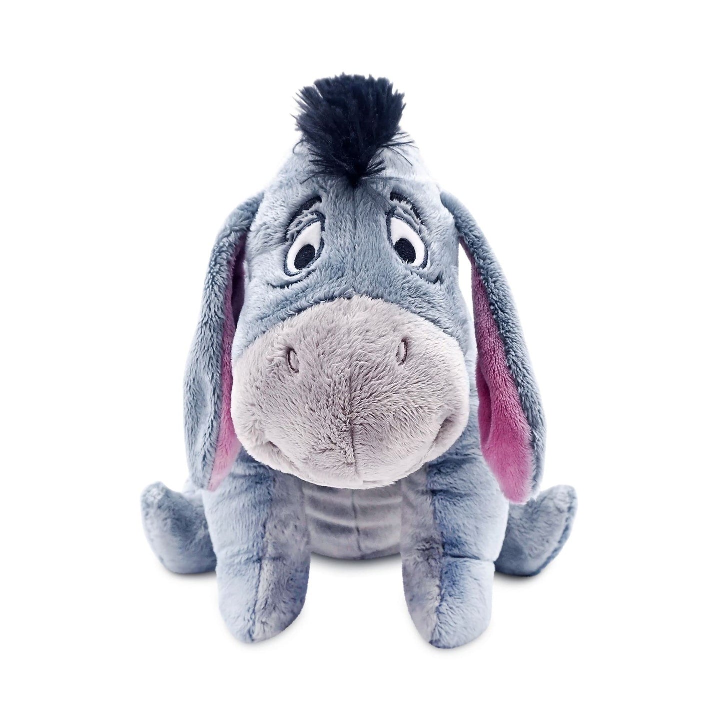 Disney Store Offizielles mittelgroßes I-Aah-Kuscheltier, 18 cm, von Winnie Puuh, Besticktes Kuscheltier mit Flauschiger Mähne und Schwanzspitze, Stickereien, geeignet ab 3 Jahren