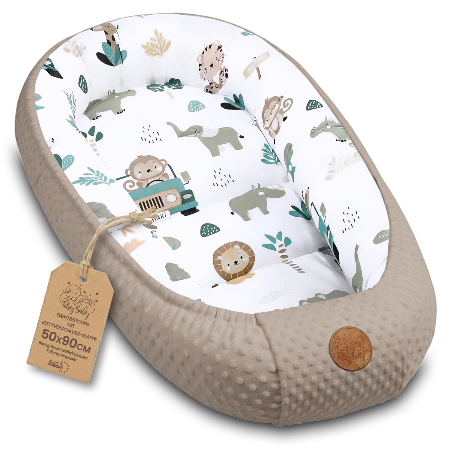 Nestchen Baby - Babynestchen Neugeborene Minky Babynest für Kinderbett Vielseitiges tragbar Nest kuschelnest zubehör für babybett warm Winter coccon Teddybären