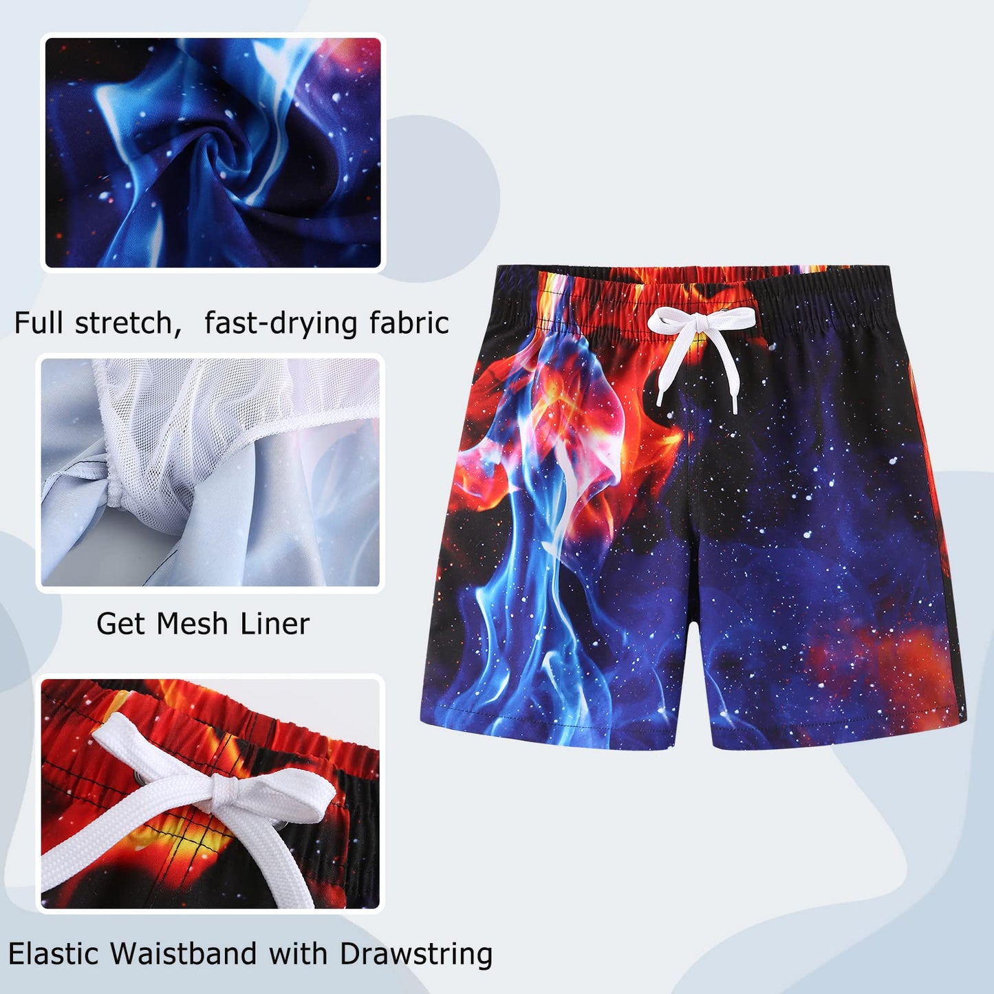 Badehose Jungen Kinder Badeshorts Schnell Trocknende Boardshorts Hawaii Strand Shorts 5-14 Jahre