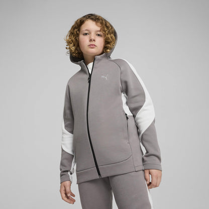 PUMA Boys' Evostripe Full-Zip Hoodie Dk B Sweat Jackets (1 Pack) 