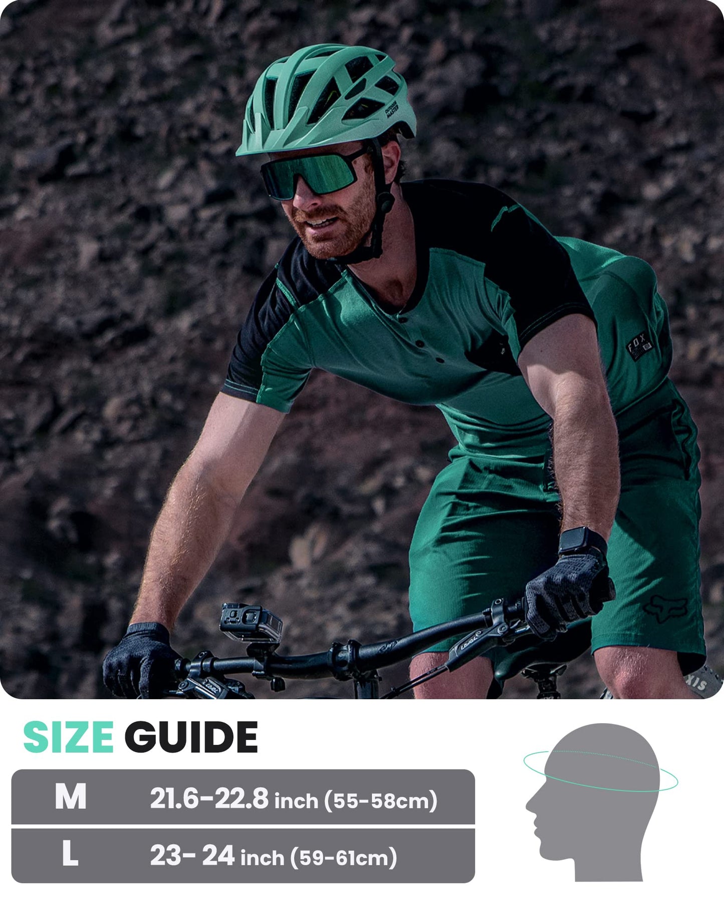 OutdoorMaster MIPS Fahrradhelm - Zwei herausnehmbare Innenfutter & Belüftung in Multi-Environment - Fahrradhelm in Mountain, Autobahn für Jugendliche & Erwachsene