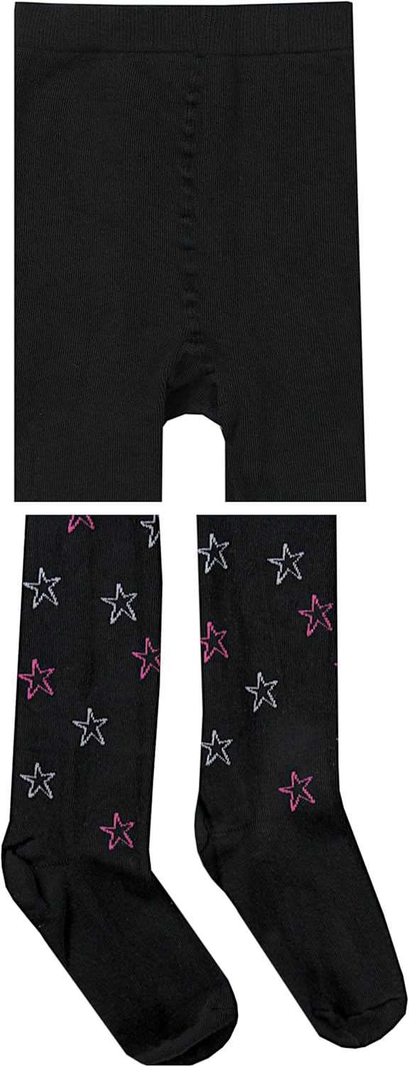 TupTam, Girls' Knitted Tights, Colourful Pattern, Pack of 6
