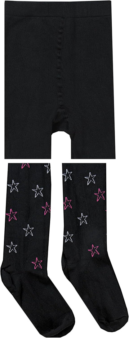 TupTam, Girls' Knitted Tights, Colourful Pattern, Pack of 6