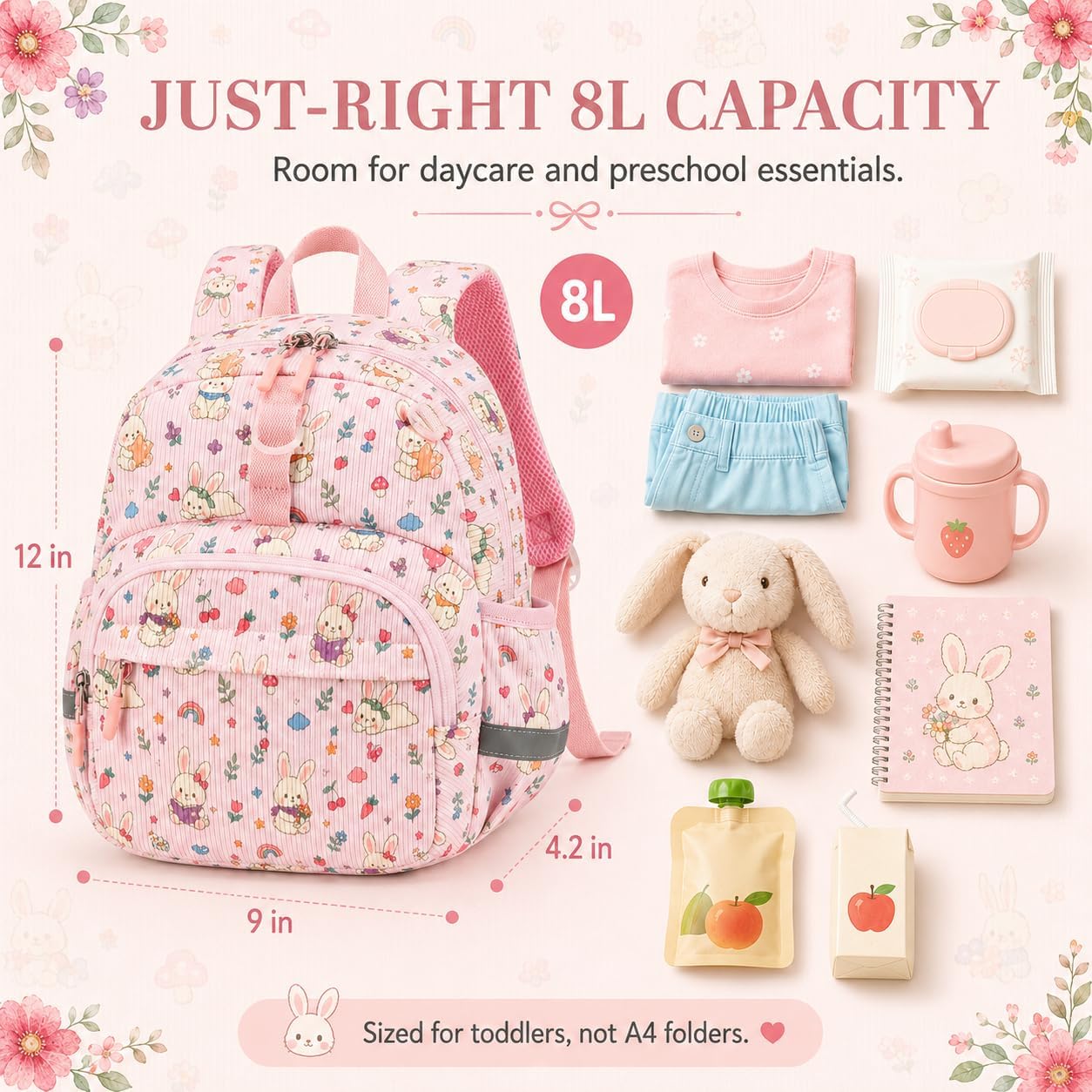 Kinderrucksack Jungen Kinder Rucksack Tagesrucksack Vorschulrucksack Kindergartentasche Schulrucksack für Schule Kita 38cm 3-8Y