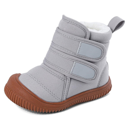 MASOCIO Winter Shoes Baby Boots Boys Girls Toddler Winter Boots Plush Flat Rubber Non-Slip Size 19-27 EU