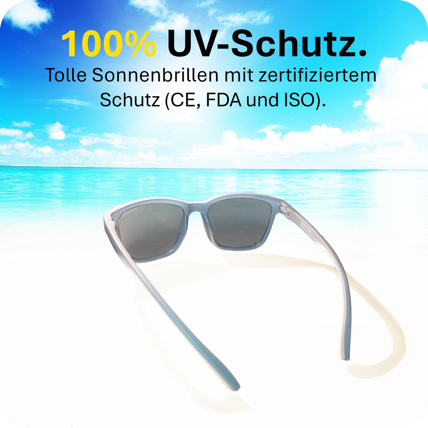 Mausito Sonnenbrille Kinder 3-6 Jahre & 6-10 Jahre | VERGLEICHSSIEGER Kindersonnenbrille 100% UV-Schutz | FLEXIBLE Bügel | Schadstofffreie Kindersonnenbrillen
