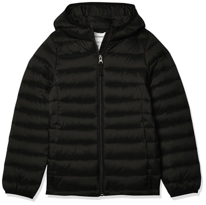 Amazon Essentials Mädchen Leichte, Wasserabweisende, verstaubare Kapuzenjacke