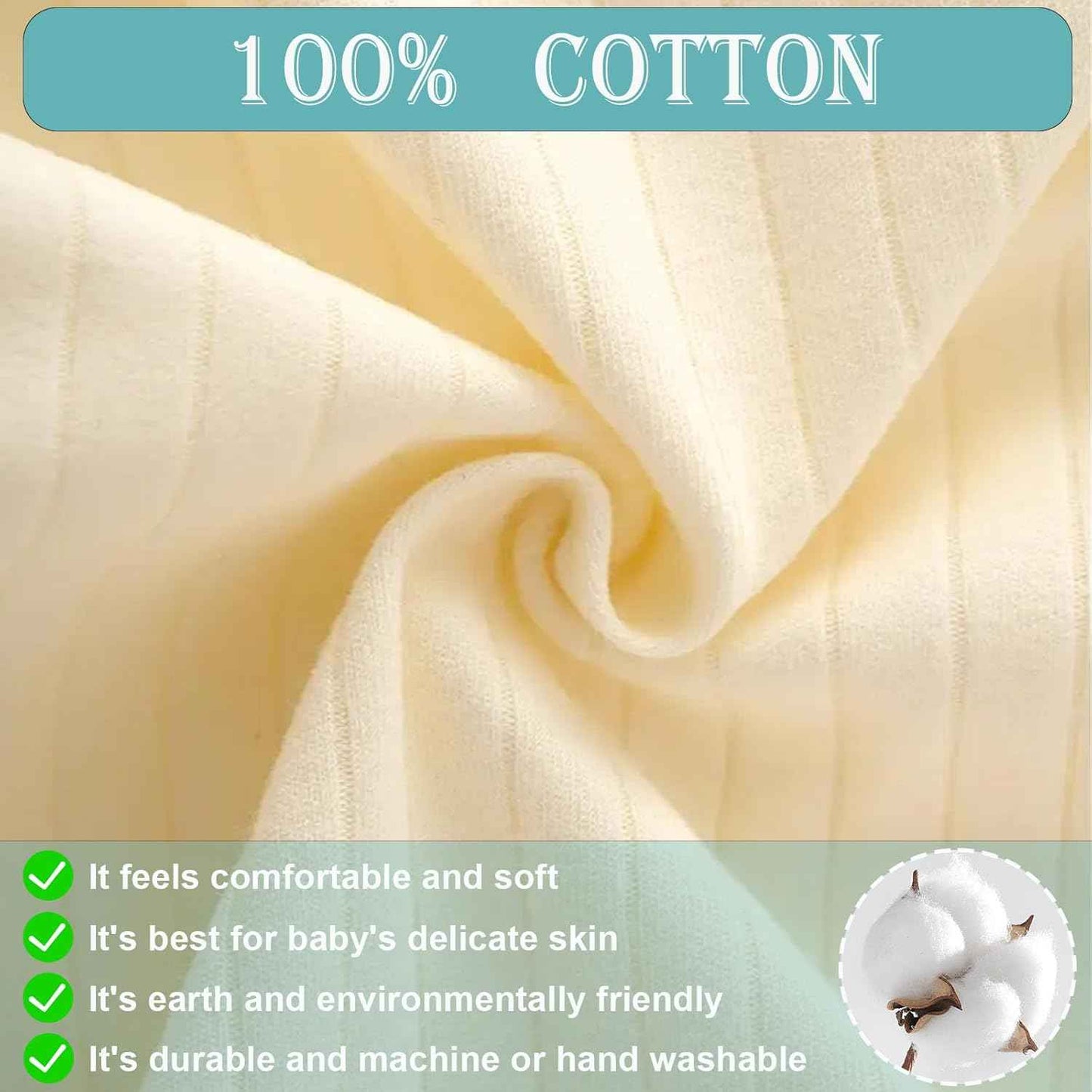 KeCool Unisex Baby Clothing Newborn 100% Cotton Soft Long Sleeve Romper Baby Bodysuits Newborn Clothes for Boys and Girls, Comfortable Baby Romper Newborn Clothing Boys Girls