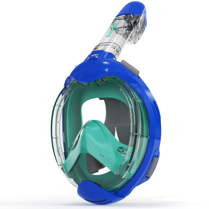 G2RISE® Schnorchelmaske Kinder, tauchermaske vollgesichtsmaske, CO2-sichere, Anti-Beschlag und Trockenoberteil Schnorchel Vollmaske
