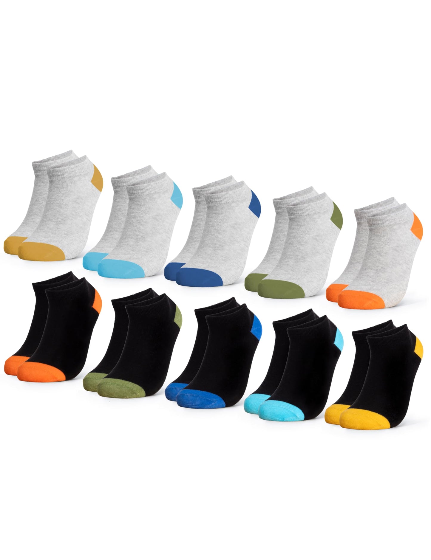 Occulto Mädchen & Jungen Sneaker Socken 10er Pack (Modell: Piccolo)