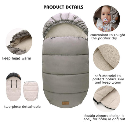 Fußsack Fusssack Footmuff Fußsäcke für Kinderwagen Buggy Universal Winter Baby