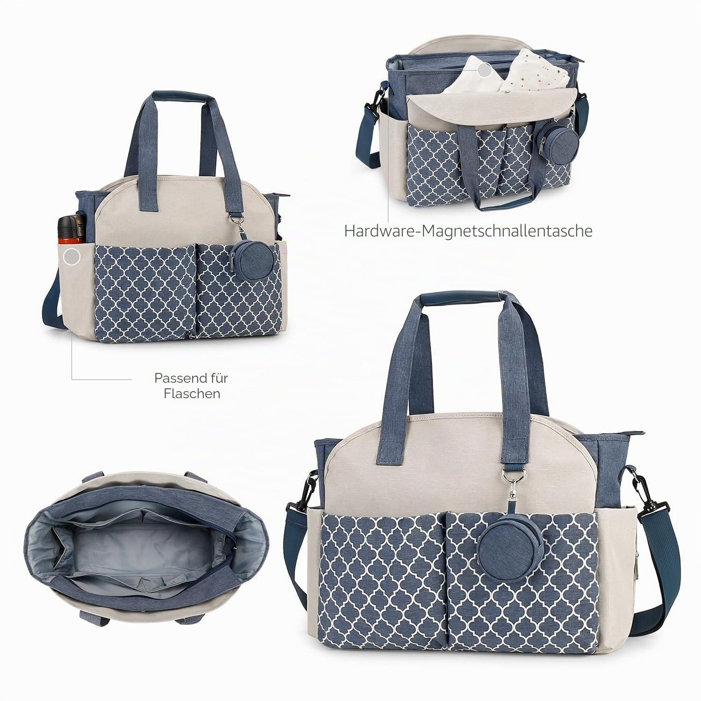 Wickeltasche Baby Wickeltasche Große Babytaschen für Mama mit Wickelstation Multifunktions Reise