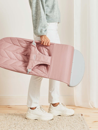 BabyBjörn Bliss Baby Bouncer, Woven, Classic Quilting, Sand Grey 