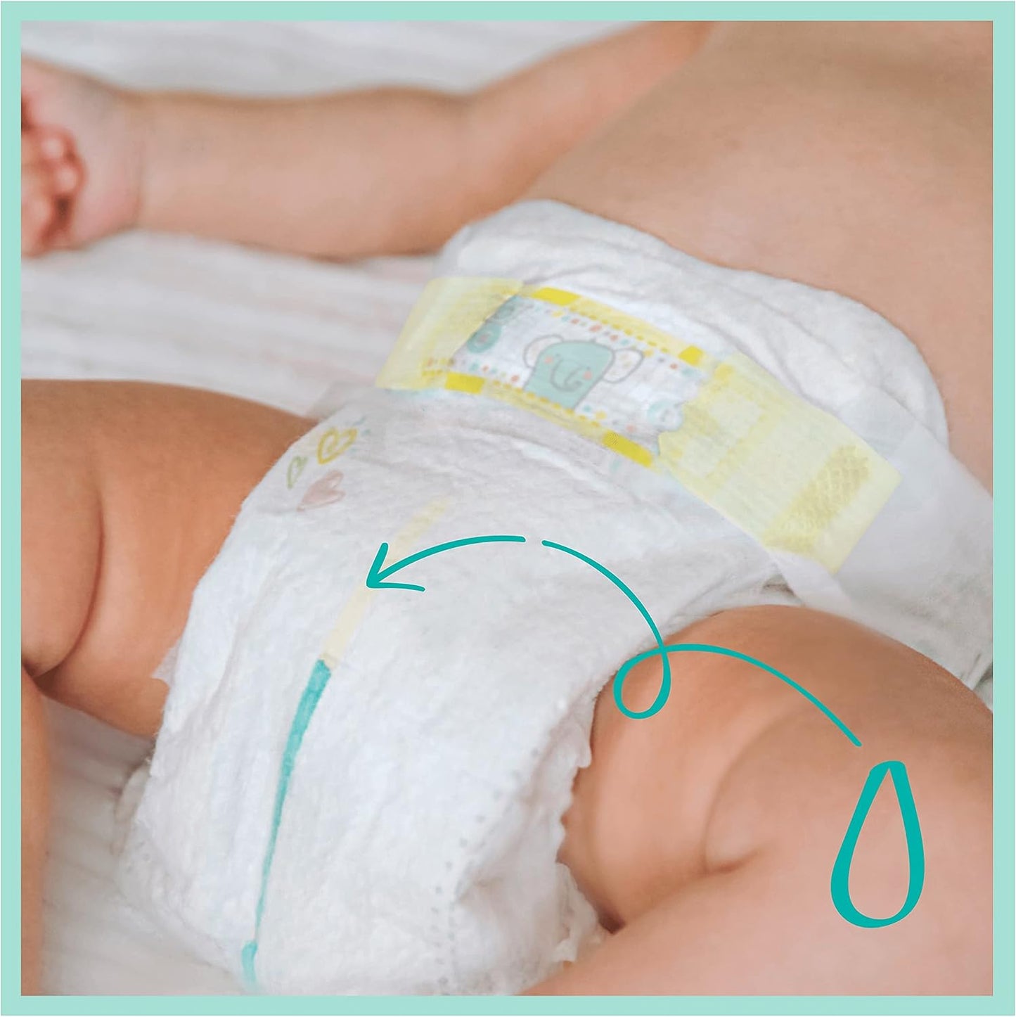 Pampers Premium Protection Nappies, Box for 1 Month 6305817 Month box 24