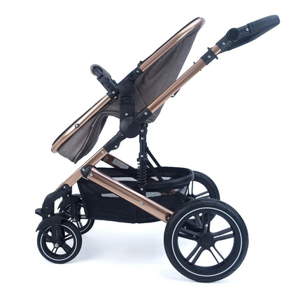 Pixini Neyla Combi Pushchair with Accessories (3-in-1 Set with Baby Seat Black/Black)