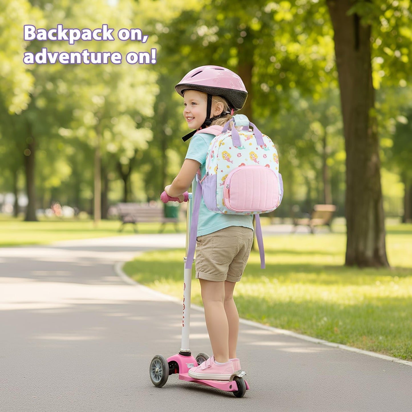 Kinderrucksack Mädchen 30cm Rucksack Kleinkind Kinderrucksack für 2-4 Jahre Kinder kindergartenrucksack Mini Tagesrucksack Reisetasche - Rosa Erdbeere