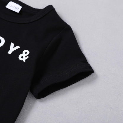 SOLOYEE Baby Boys Outfits Clothing Sets Toddler Clothing Boy 1-5 Years Letter Pattern Long Sleeves with Hood Sweatshirt and Baby Jeans Boy 2-Piece Set