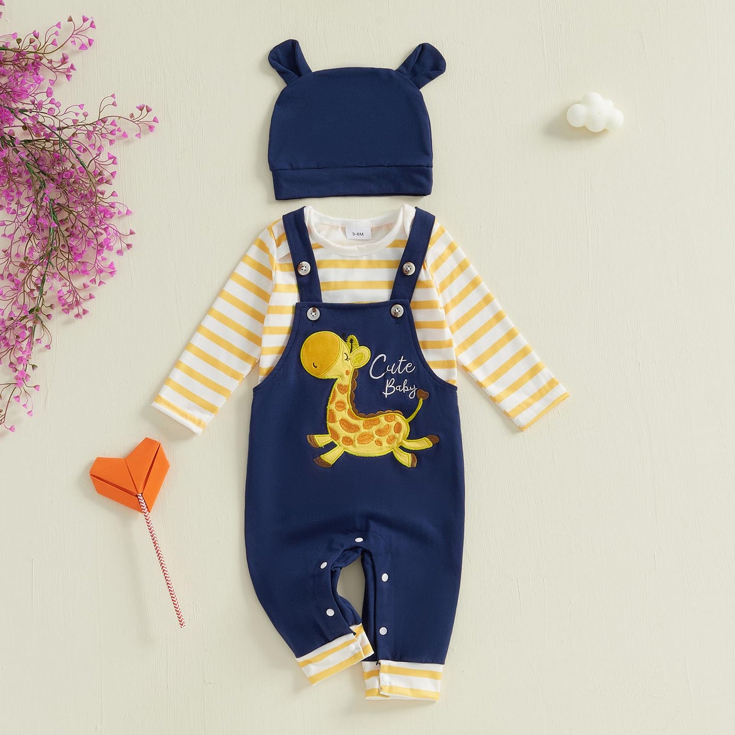 Baby Jungen Kleidung Strampler Latzhose Set Kleidung Sets für Jungen Baby Set Neugeborenes Geschenk