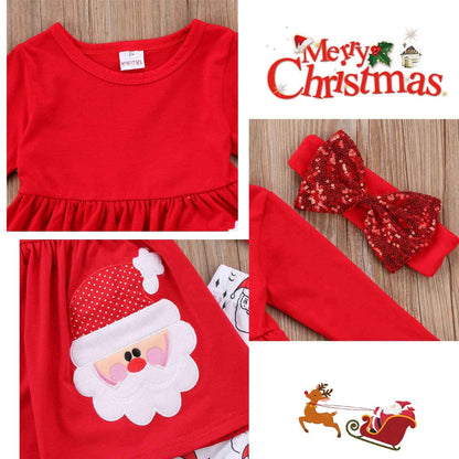 Xumplo Toddler Girls Clothes Toddler Girls White Outfits Long Sleeve Spring Winter Clothing Set for Girls 1-5 Years