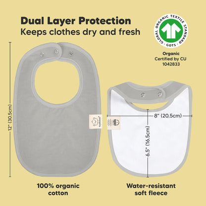 Baby Bibs for Boys &amp; Girls - 8-Pack Organic Cotton Teething Bibs - Baby Bibs for Girls &amp; Boys - Large Bibs for Infants, Toddlers (Wilderness) 