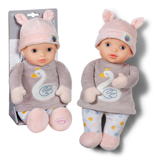 Baby Annabell for Babies Sweetie Mauve 30cm, weiche 30cm große Puppe aus Stoff mit integrierter Rassel, für Neugeborene, 710715 Zapf Creation