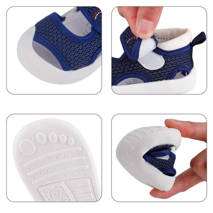 Cheerful Mario Babyschuhe 0-3 Jahre Sport Sandalen für Jungen und Mädchen – Lauflernsandalen für Kleinkinder Sommer Barfußschuhe Erste Schuhe