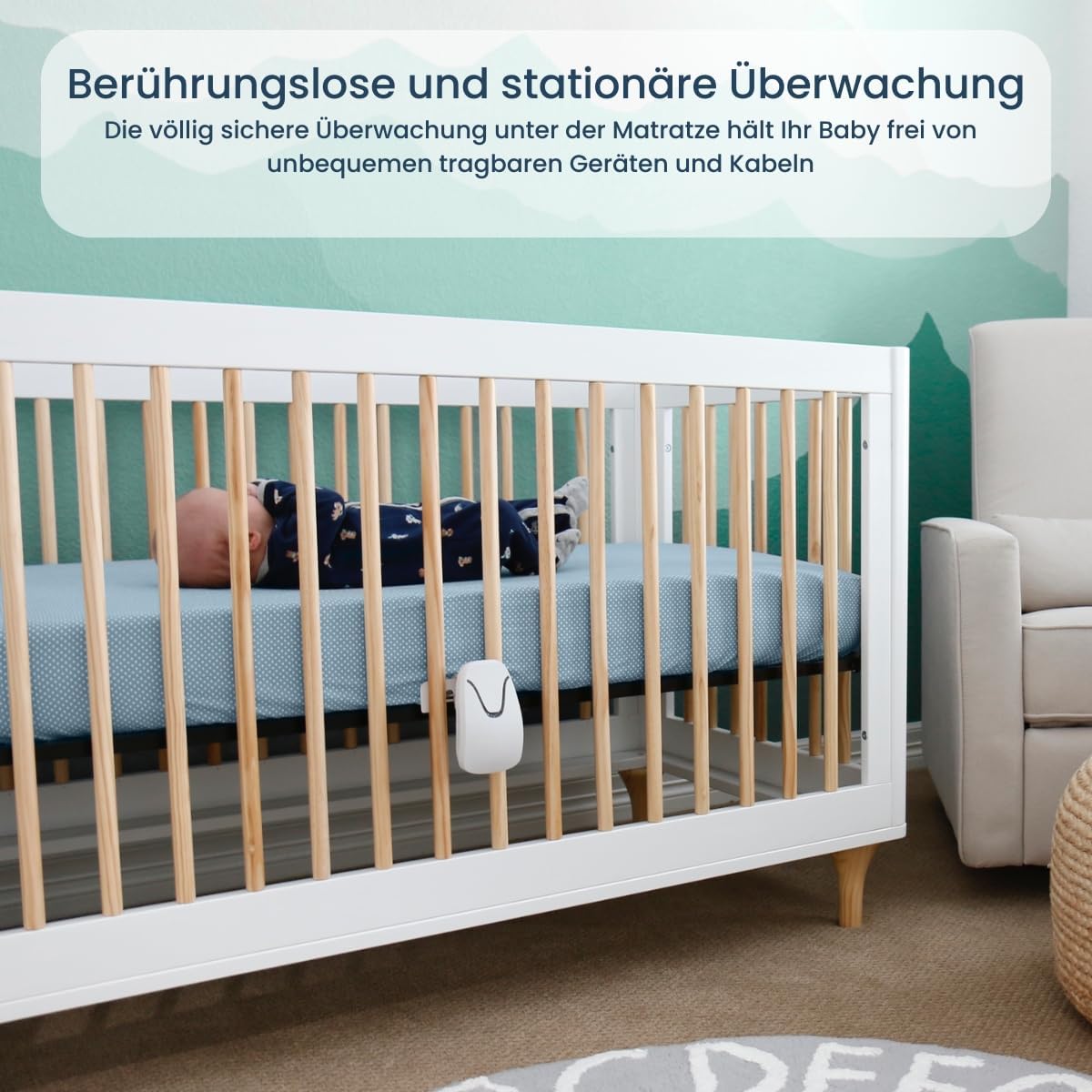 Babysense 7 Baby-Atemmonitor - Für unbeschwerten Schlaf und Sicherheit für Ihr Baby