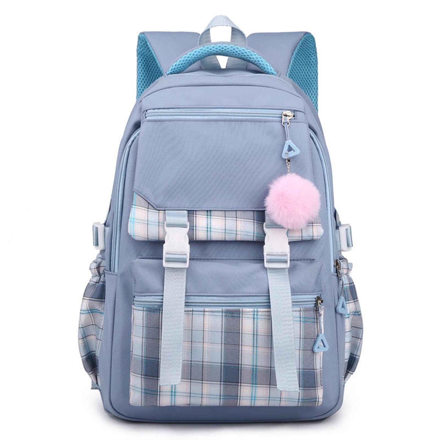 College Campus Schoolbag Weibliche Koreanische Version Schule Rucksack Belastung Linderung Mädchen Schultasche Junior Schulter Rucksack Reiner Farbeinkaufsrucksack