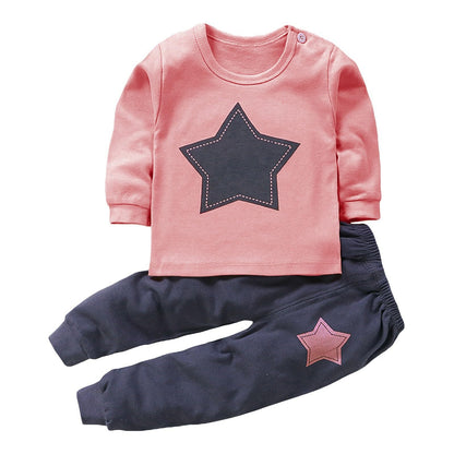 ZTFYKLIN Langärmlige Oberteile und Hosen mit Animal-Print für, und Mädchen, lockerer Loungewear-Anzug für 0 bis 9 Daddys Girls Outfit Mädchen Baby Kleidung Baby Set Junge Newborn