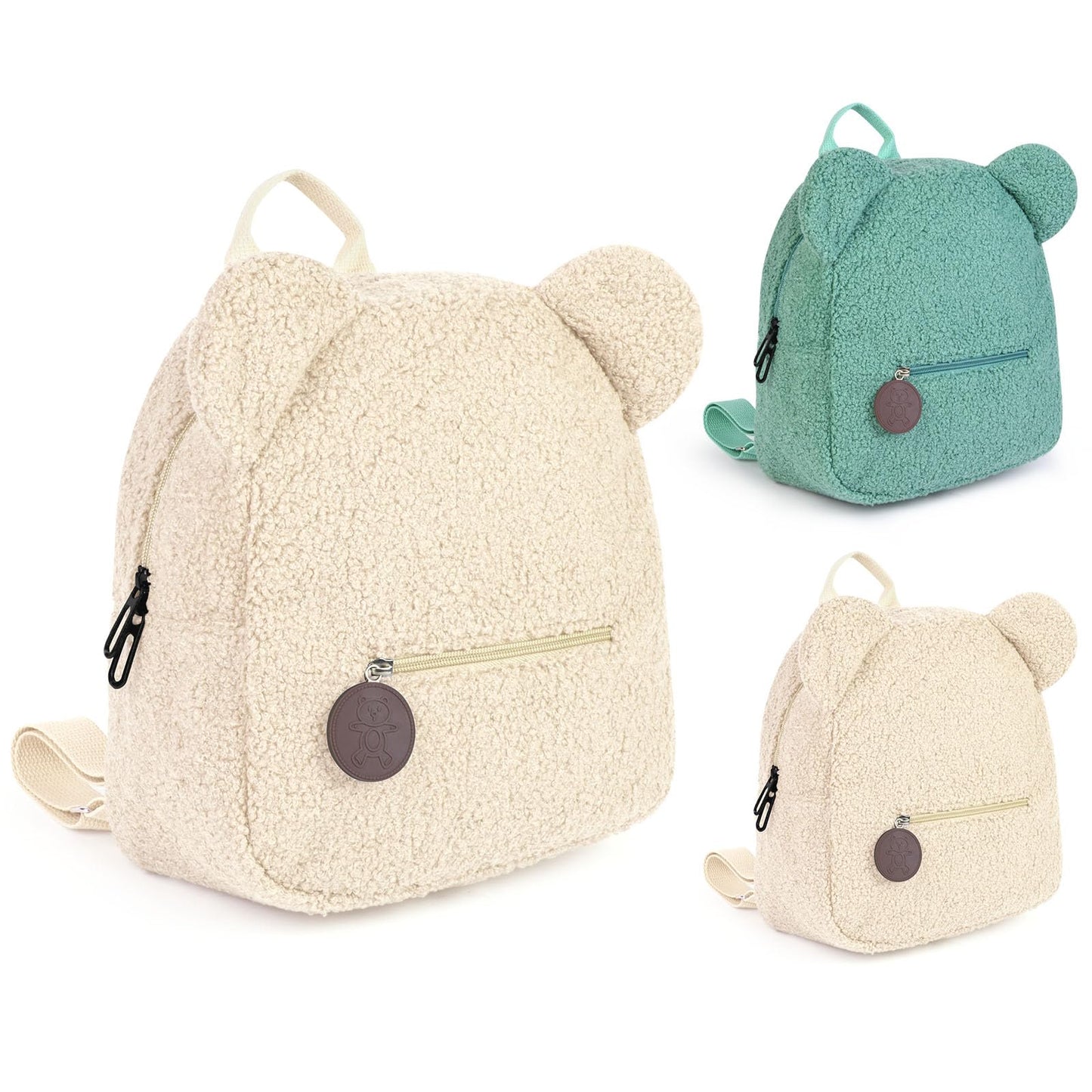 Aomig Plush Backpack Kindergarten Backpack Toddler Backpack Kindergarten School Bag for Boys Girls Children Animal Kids Backpack Animal Cartoon Mini Bag Kids Backpack for Baby 2-6 Years 