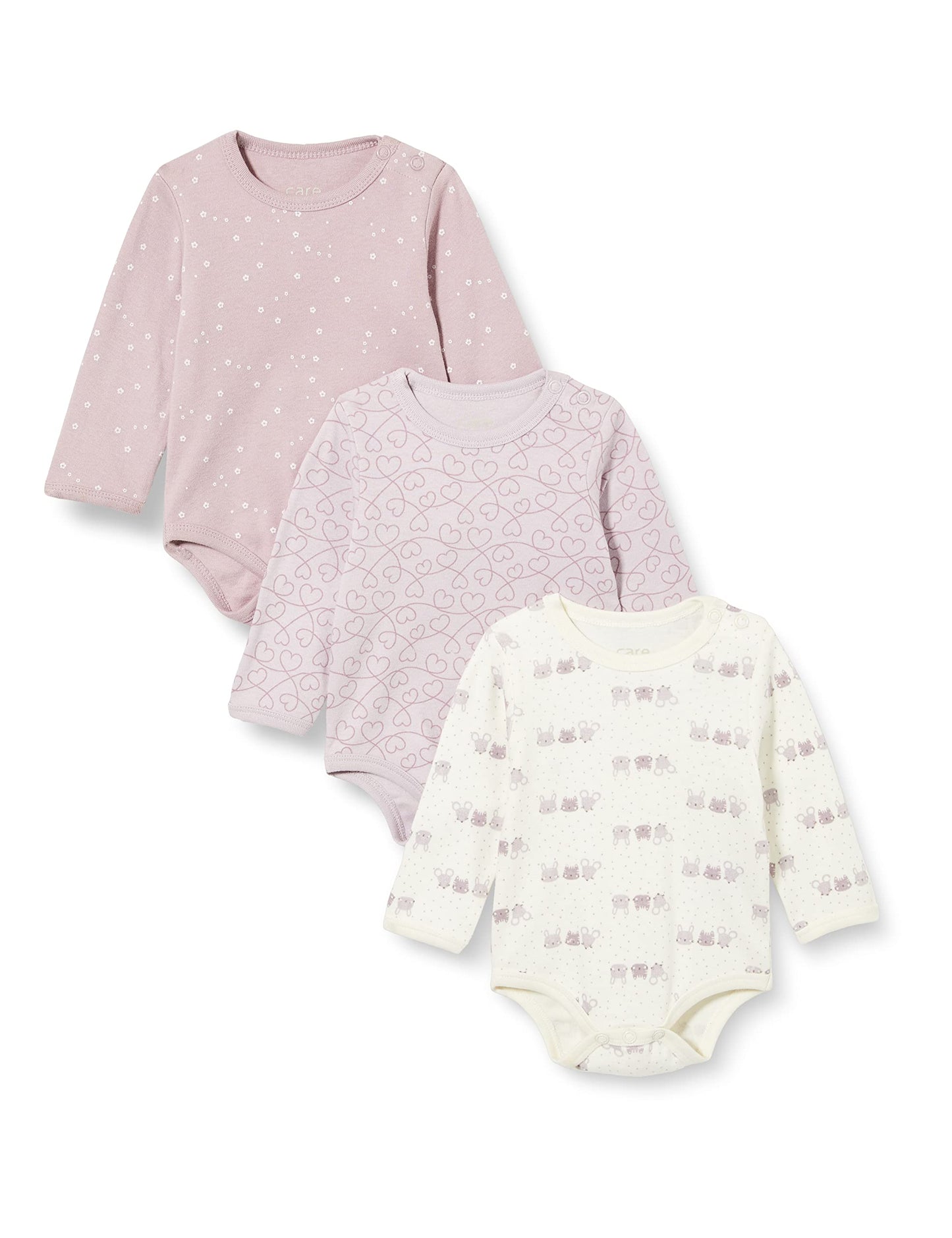 Unisex Baby Bodysuit, Langarm, 100% Baumwolle (3er und 6er Pack)