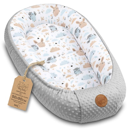 Nestchen Baby - Babynestchen Neugeborene Minky Babynest für Kinderbett Vielseitiges tragbar Nest kuschelnest zubehör für babybett warm Winter coccon Teddybären