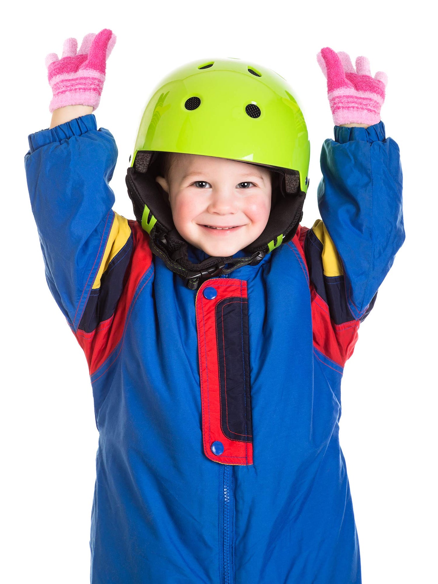 Geyoga 3 Paar Kinder Strickhandschuhe Winter Vollfinger Handschuhe