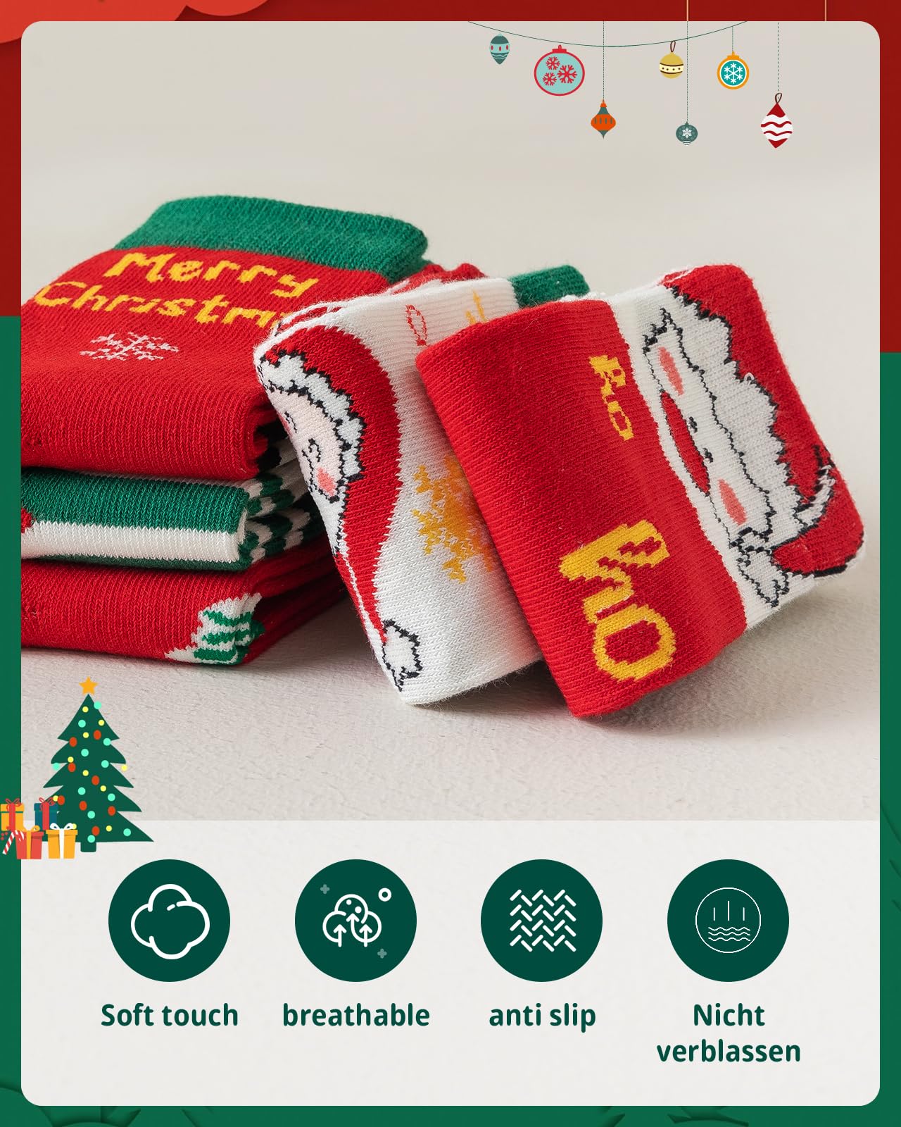Kyopp 10 Paar Socken Kinder Mädchen und Jungen Klassisch Socken Lustig Cotton Socken Crew Socks Winter/Sommer