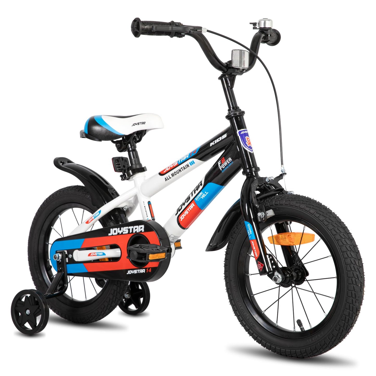 JOYSTAR Berry 12/14/16/20 Zoll Kinderfahrrad für 2-4 jährige Jungen & Mädchen, Jungenfahrrad mit Stützrädern,grün,rosa,weiß - Meloni2