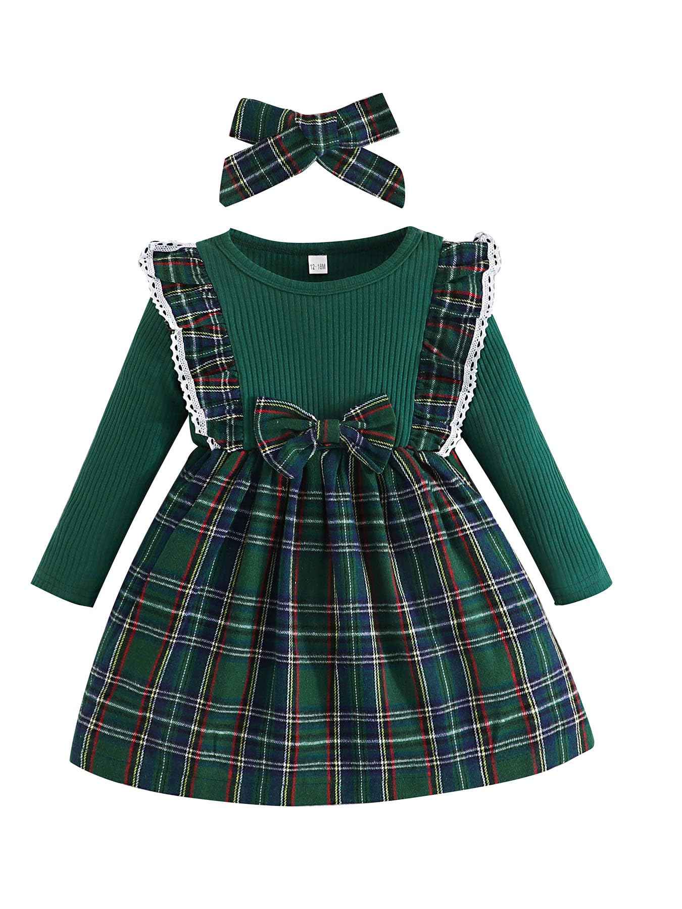 xuntao Newborn Baby Girl Christmas Clothes Long Sleeve Romper and Skirt Cute Winter Christmas Outfits Sets